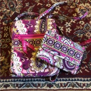 Vera Bradley cross body and wallet